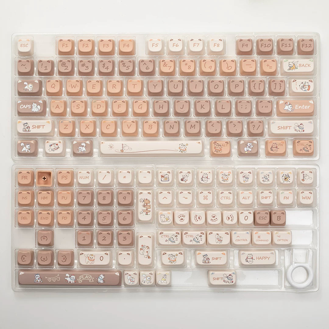 Playful Cat MOA PBT Keycap Set