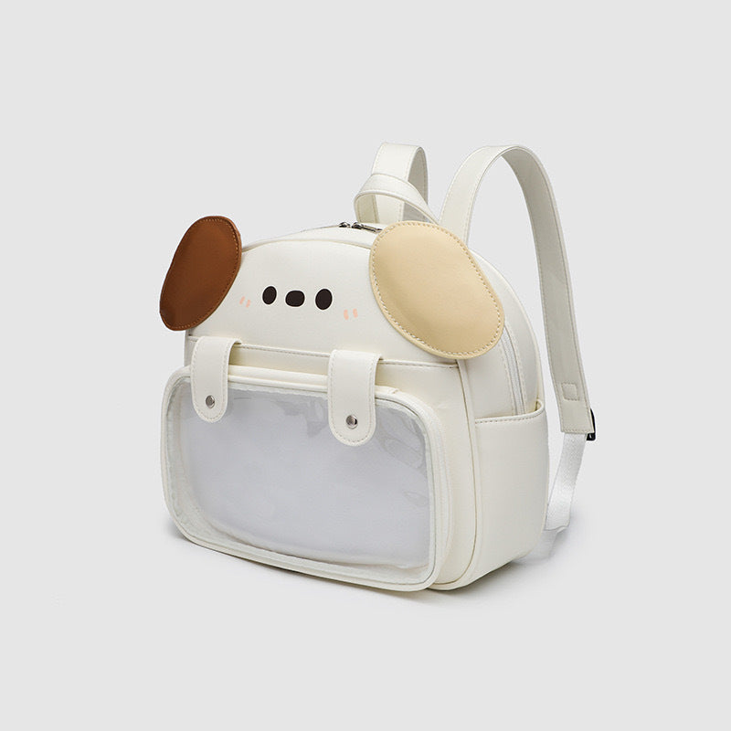 Puppy Ears Ita Backpack | Cute Animal School Bag with Large Pin Display Window