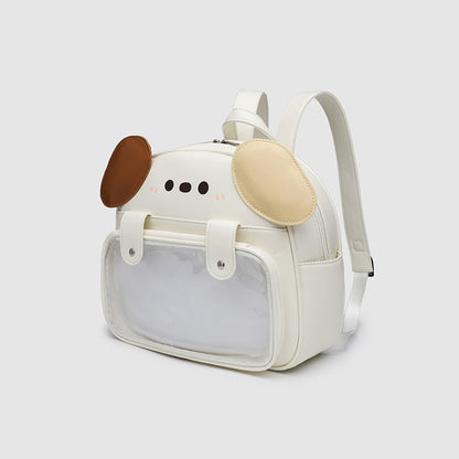 Puppy Ears Ita Backpack | Cute Animal School Bag with Large Pin Display Window