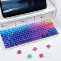 Rainbow Frosted Translucent 115-Key OEM Profile PC Keycap Set