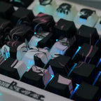 Reze Side-Printed Shine-Through Original Profile Anime Keycap Set