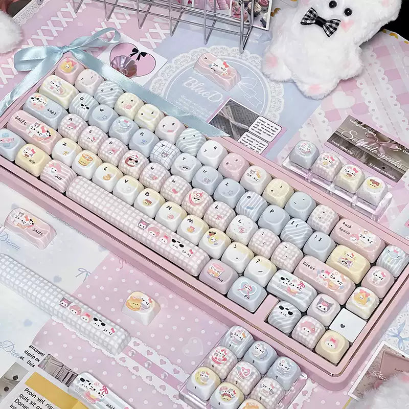 Sanrio 128-Key MOA Profile PBT Keycap Set