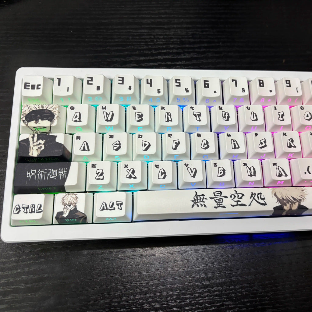 Satoru Gojo Side-Printed Translucent PBT Keycap Set