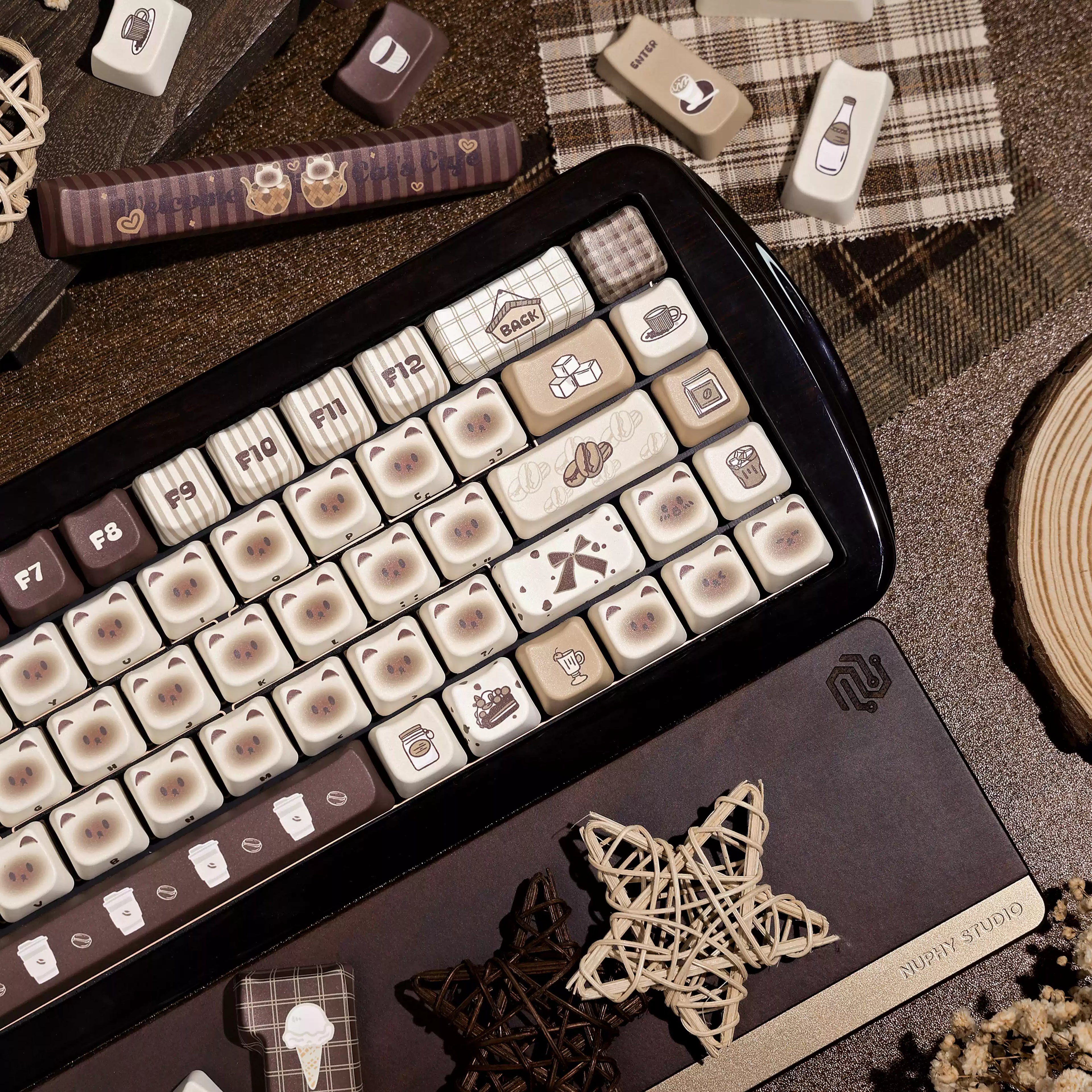 Siamese Cat PBT Keycap Set – 145 Keys