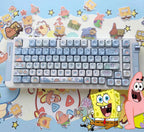 SpongeBob SquarePants Side-Print Shine-Through PBT Keycap Set – 130 Keys