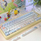 SpongeBob SquarePants Side-Print Shine-Through PBT Keycap Set – 130 Keys