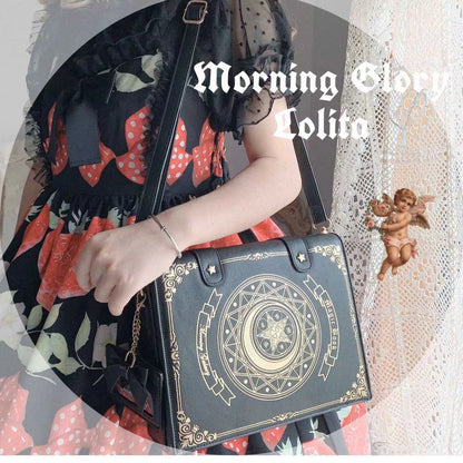 Star & Moon Magic Book Lolita Bag – Sweet 2-Way Crossbody Backpack
