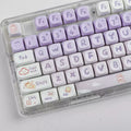 Starlight Purple Bunny MOA Profile PBT Keycap Set
