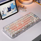 Strawberry Cat 132-Key MOA Profile PBT Keycap Set
