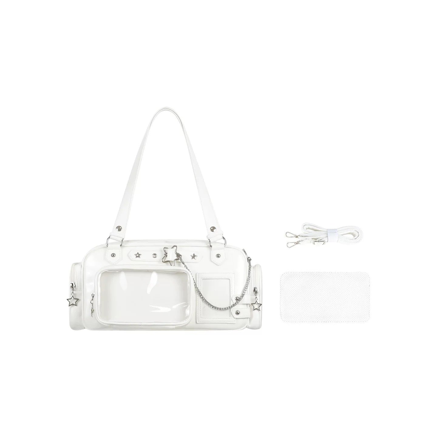 Sugar Cube Star Box Mini Ita Bag – Clear Crossbody Card Purse