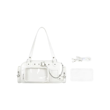 Sugar Cube Star Box Mini Ita Bag – Clear Crossbody Card Purse
