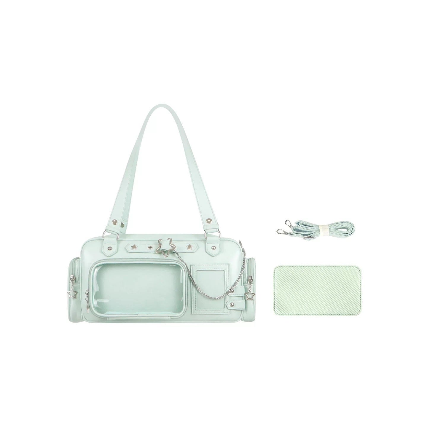Sugar Cube Star Box Mini Ita Bag – Clear Crossbody Card Purse