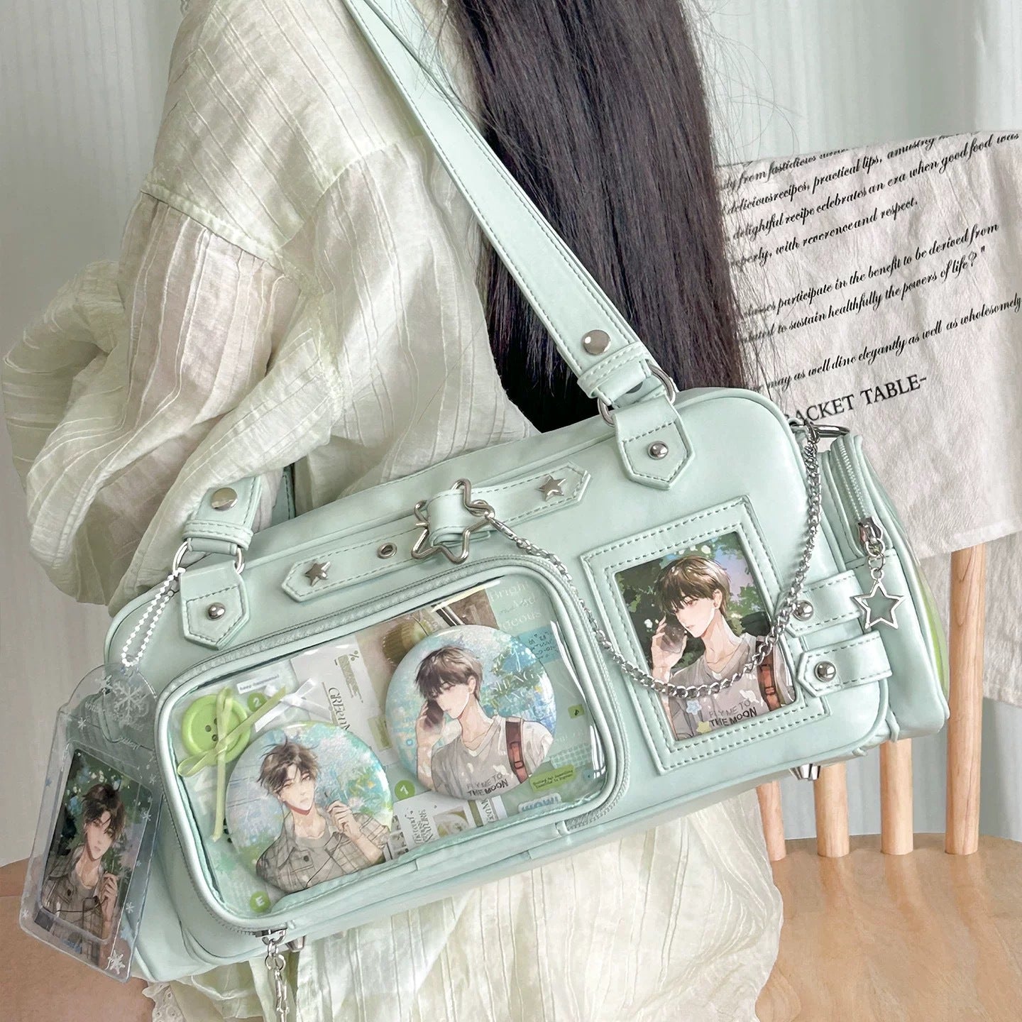 Sugar Cube Star Box Mini Ita Bag – Clear Crossbody Card Purse