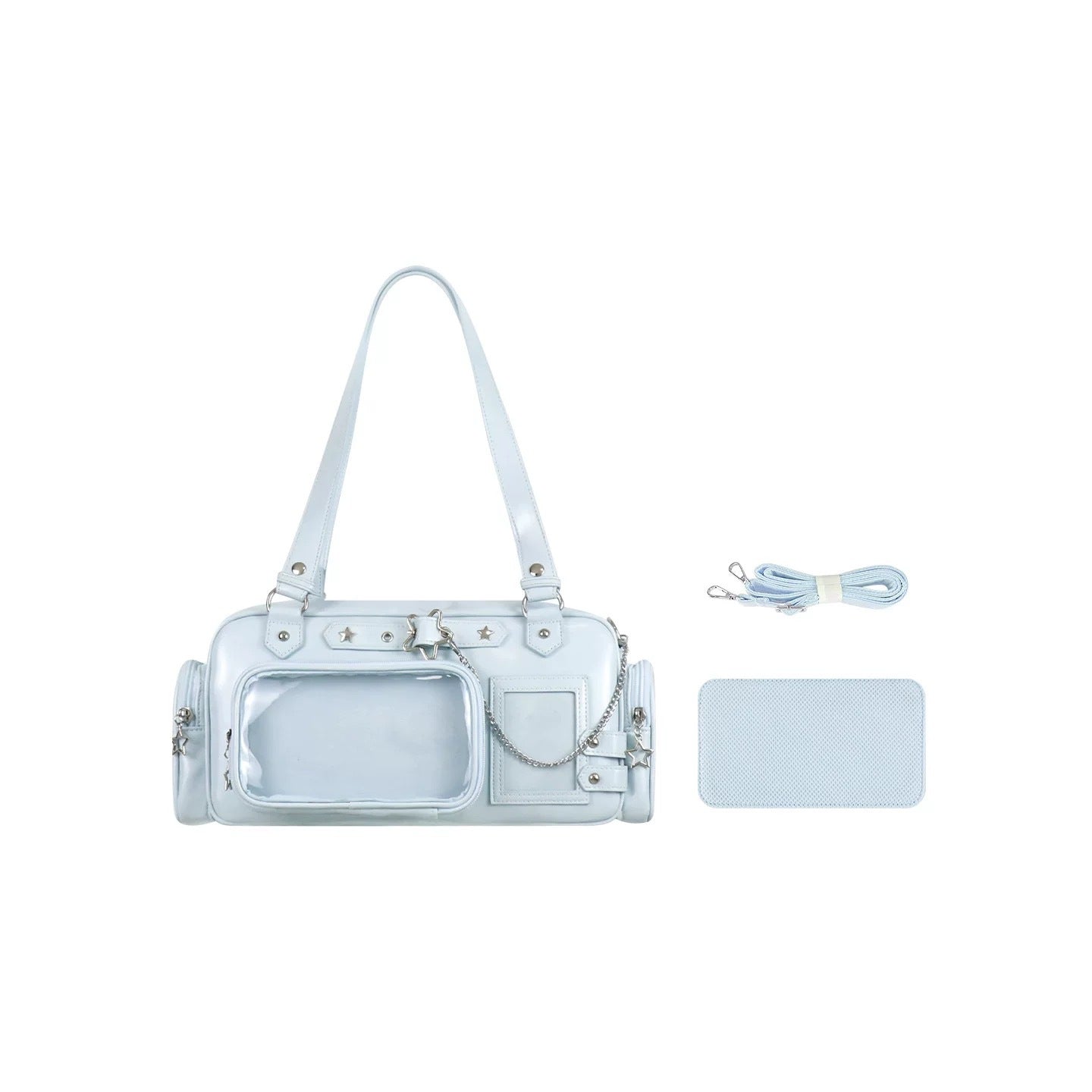 Sugar Cube Star Box Mini Ita Bag – Clear Crossbody Card Purse