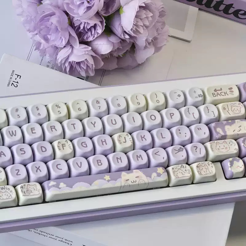 Taro Kitty 132-Key MOA Profile Keycap Set