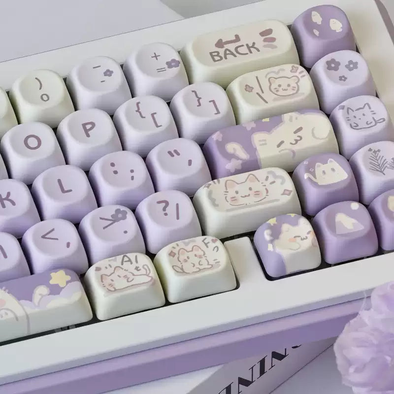 Taro Kitty 132-Key MOA Profile Keycap Set
