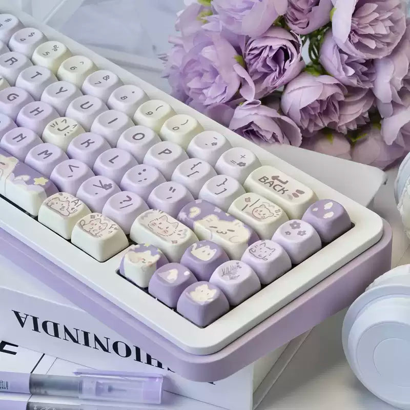 Taro Kitty 132-Key MOA Profile Keycap Set
