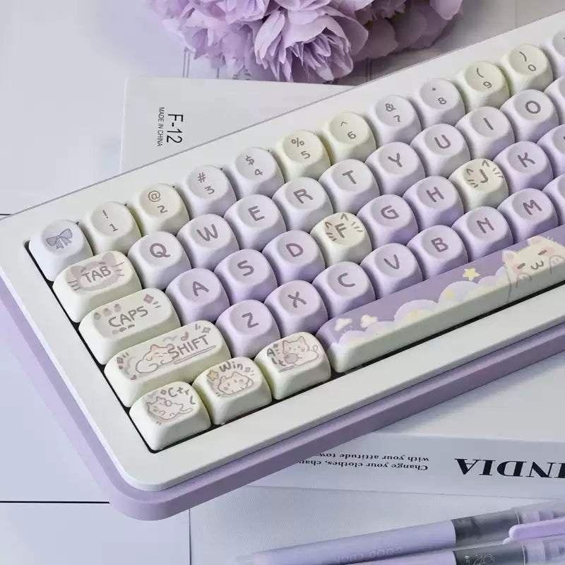 Taro Kitty 132-Key MOA Profile Keycap Set
