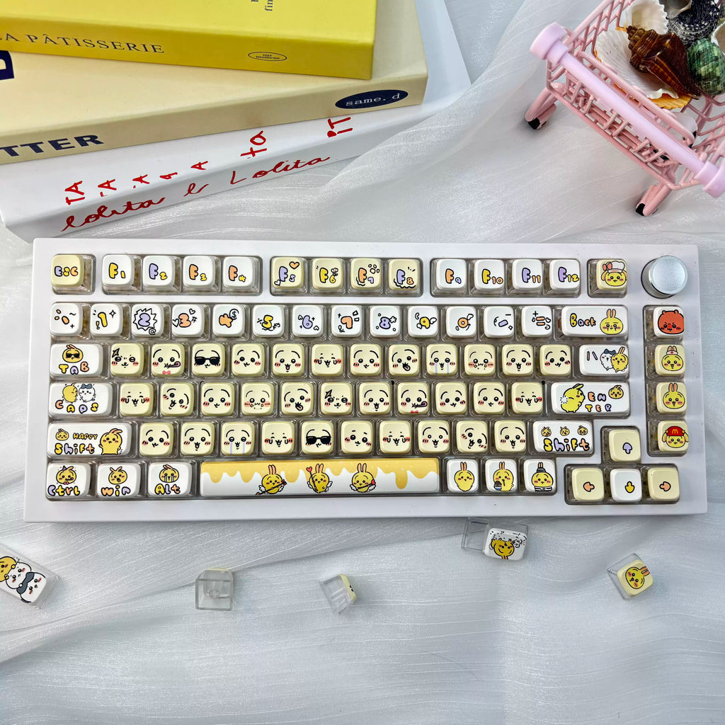 Usagi 4-Side Shine-Through PBT Keycap Set