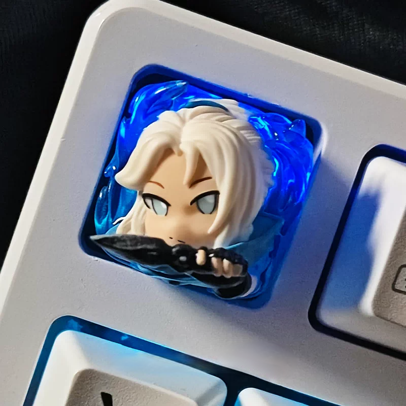 Jett (VALORANT) Backlit Resin Artisan Keycap – Gaming Desk Setup Keycap