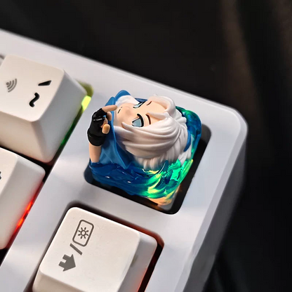 Jett (VALORANT) Backlit Resin Artisan Keycap – Gaming Desk Setup Keycap