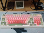 Watermelon Gummy OEM Profile PBT Side-Printed Shine-Through Keycap Set