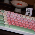 Watermelon Gummy OEM Profile PBT Side-Printed Shine-Through Keycap Set
