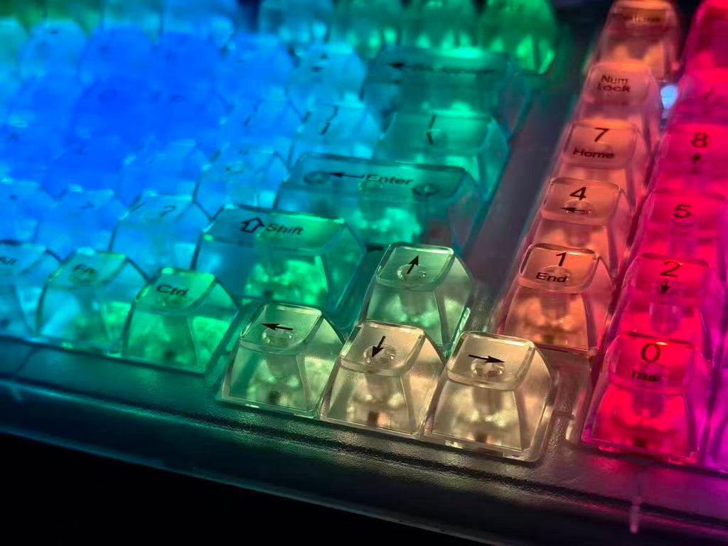 White Frosted Translucent 115-Key OEM Profile Keycap Set