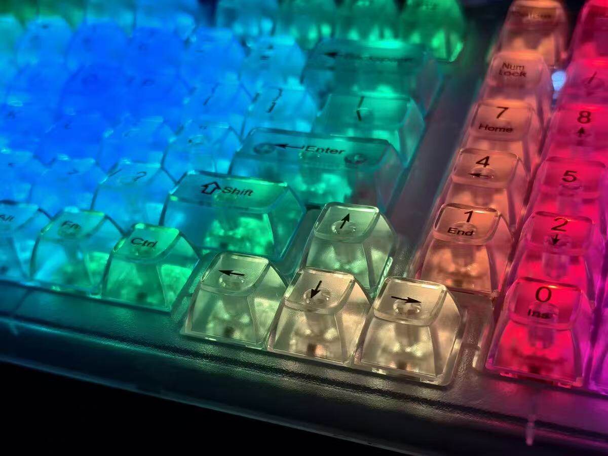 White Frosted Translucent 115-Key OEM Profile Keycap Set