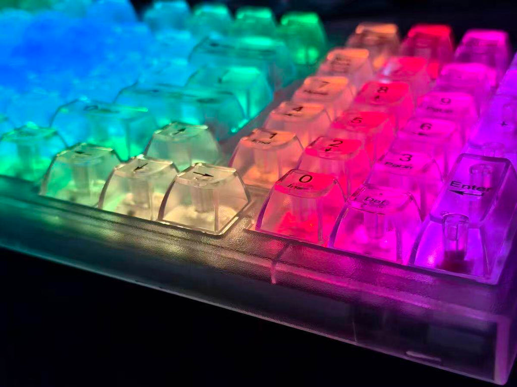 White Frosted Translucent 115-Key OEM Profile Keycap Set
