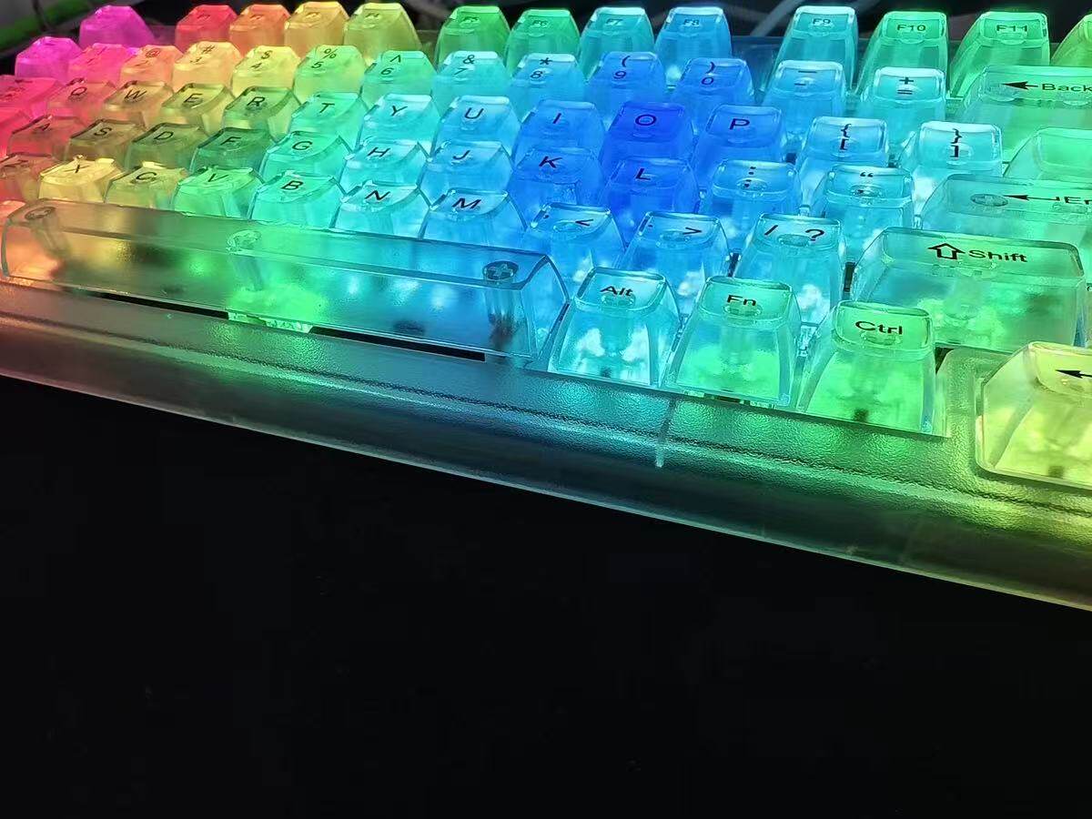 White Frosted Translucent 115-Key OEM Profile Keycap Set
