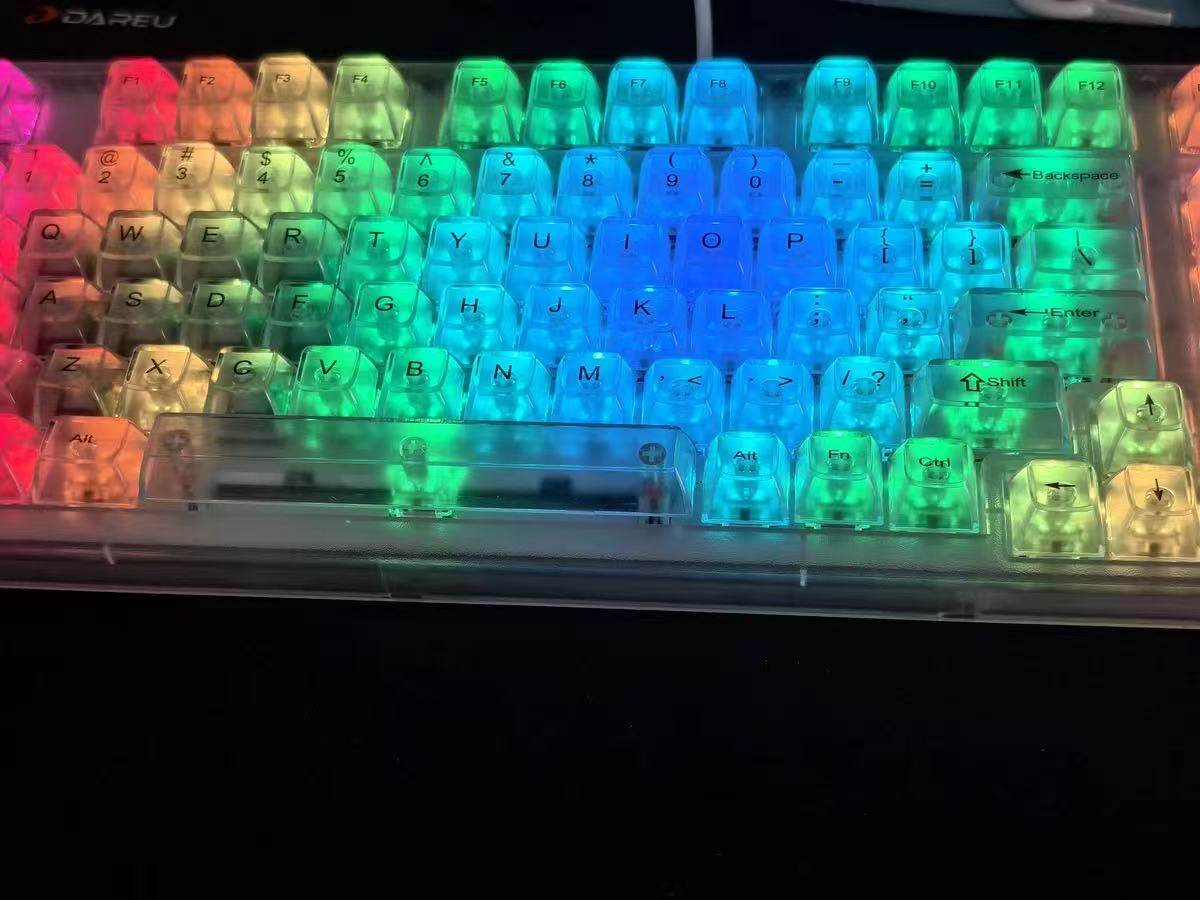 White Frosted Translucent 115-Key OEM Profile Keycap Set