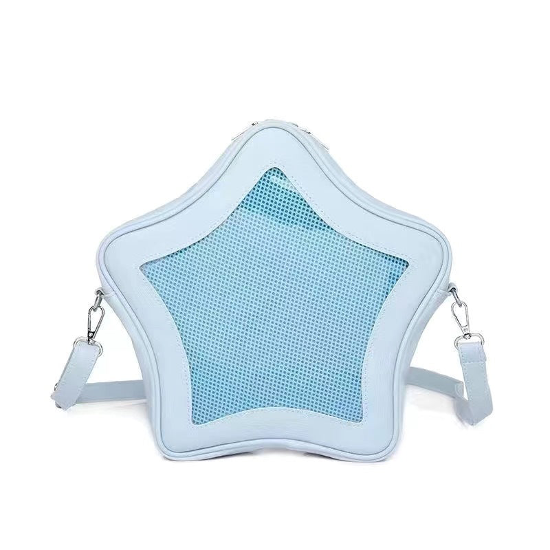 Y2K Star Ita Bag Pin Display Crossbody Backpack