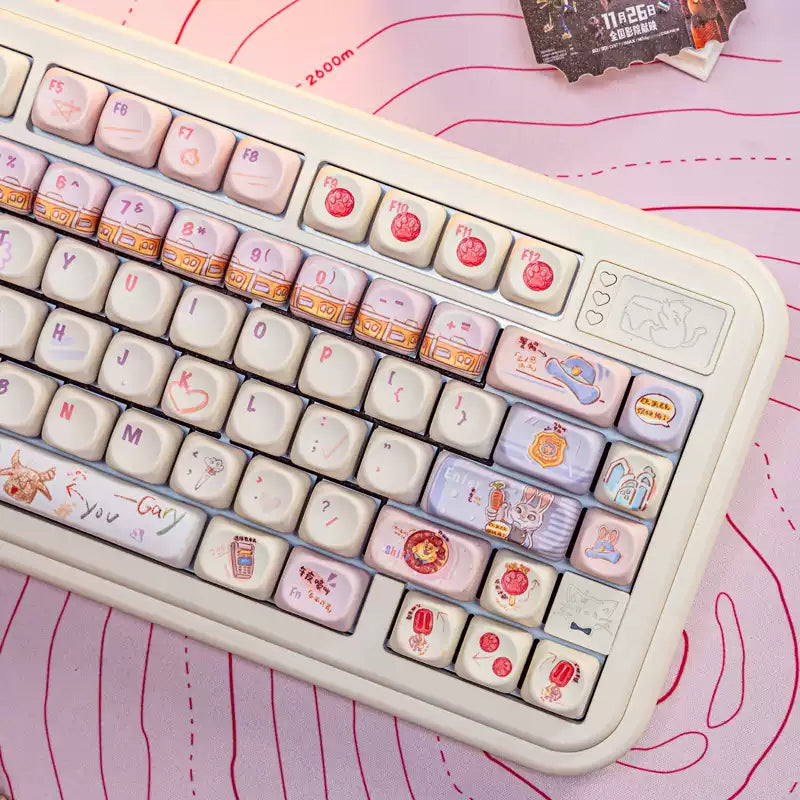 Zootopia Nick & Judy MOA Profile Keycap Set