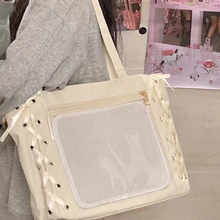 Japanese Kawaii Bow Ita Tote Bag (Clear Window)