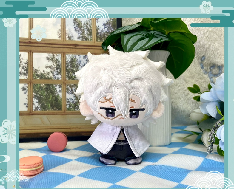 Demon Slayer: Kimetsu no Yaiba Sanemi Shinazugawa 12cm Sitting Posture Plush Doll Keychain