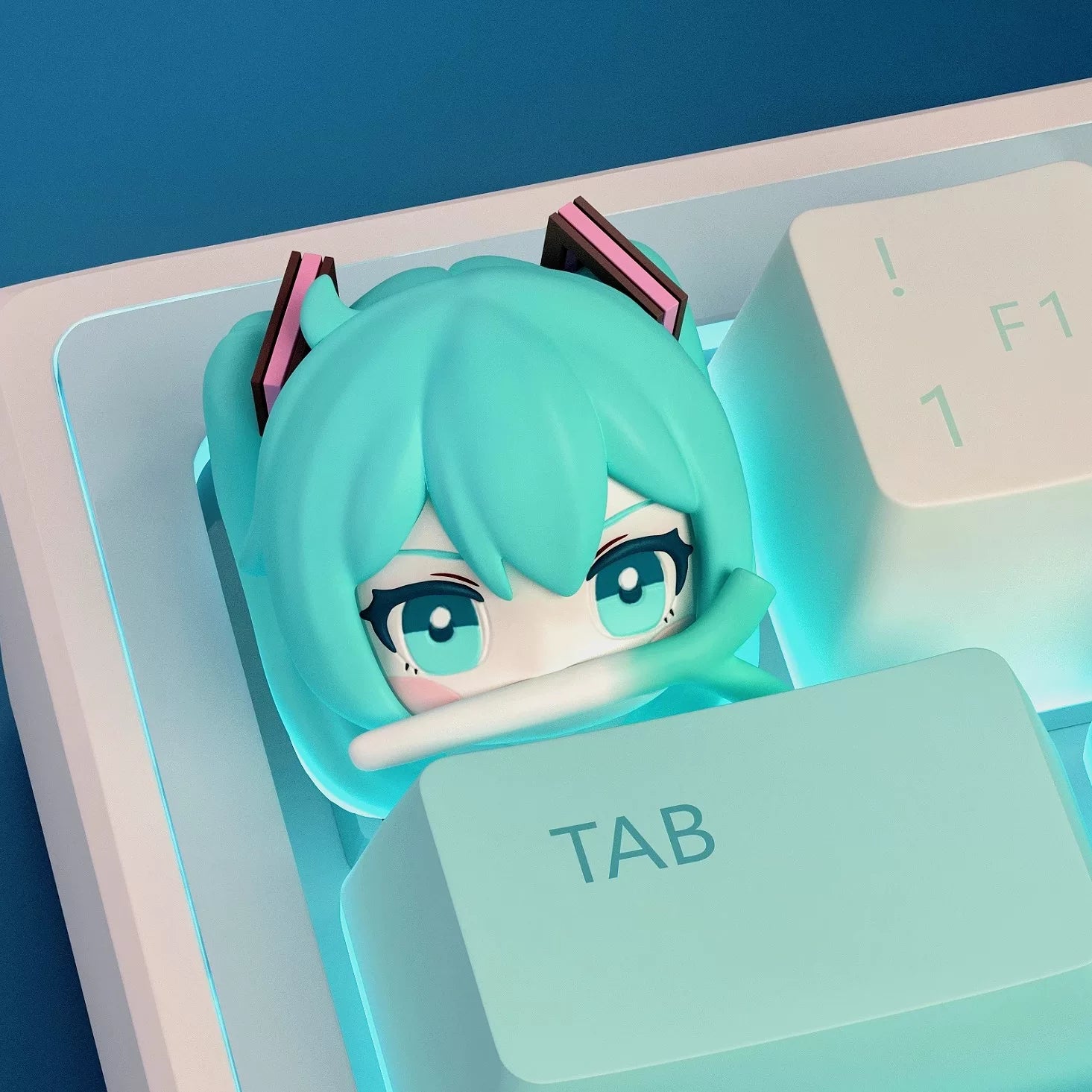 Hatsune Miku Resin Artisan Keycap – ESC Key