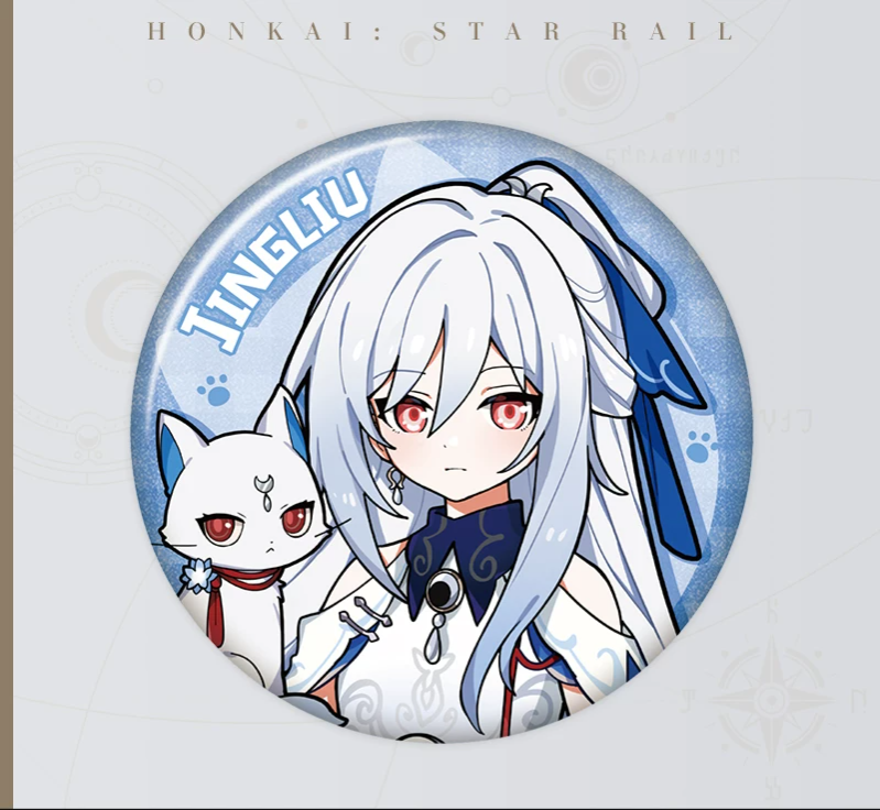 [Honkai: Star Rail] Official "Tiny Cat / Critter Pick" Series Shimmering Badge