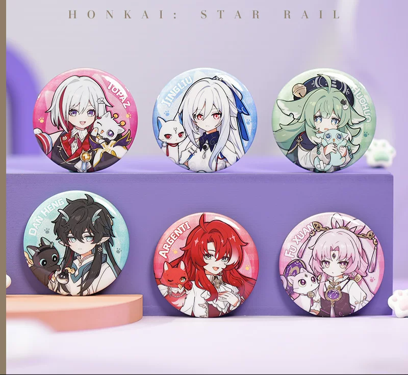 [Honkai: Star Rail] Official "Tiny Cat / Critter Pick" Series Shimmering Badge