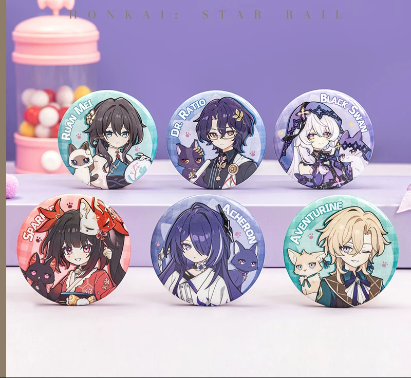 [Honkai: Star Rail] Official "Tiny Cat / Critter Pick" Series Shimmering Badge