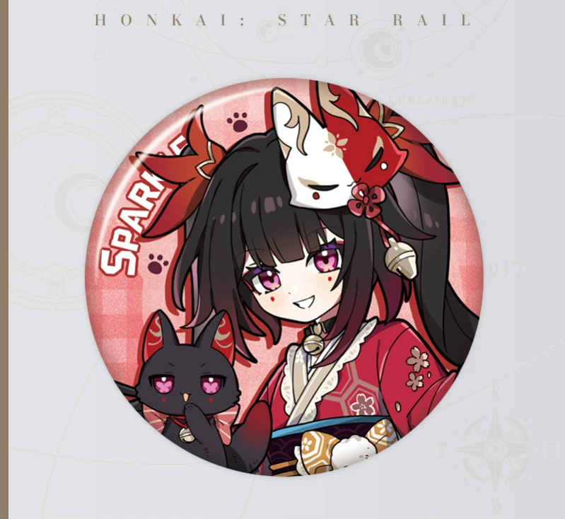 [Honkai: Star Rail] Official "Tiny Cat / Critter Pick" Series Shimmering Badge