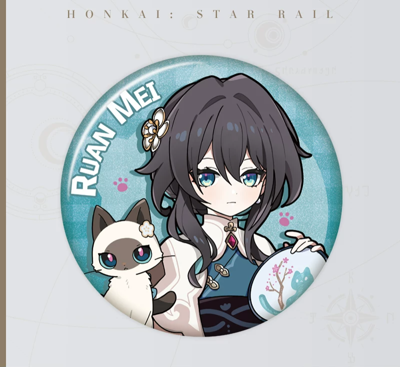 [Honkai: Star Rail] Official "Tiny Cat / Critter Pick" Series Shimmering Badge