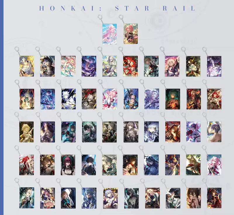 Honkai: Star Rail  Light Cone Series Acrylic Keychain Charm 2