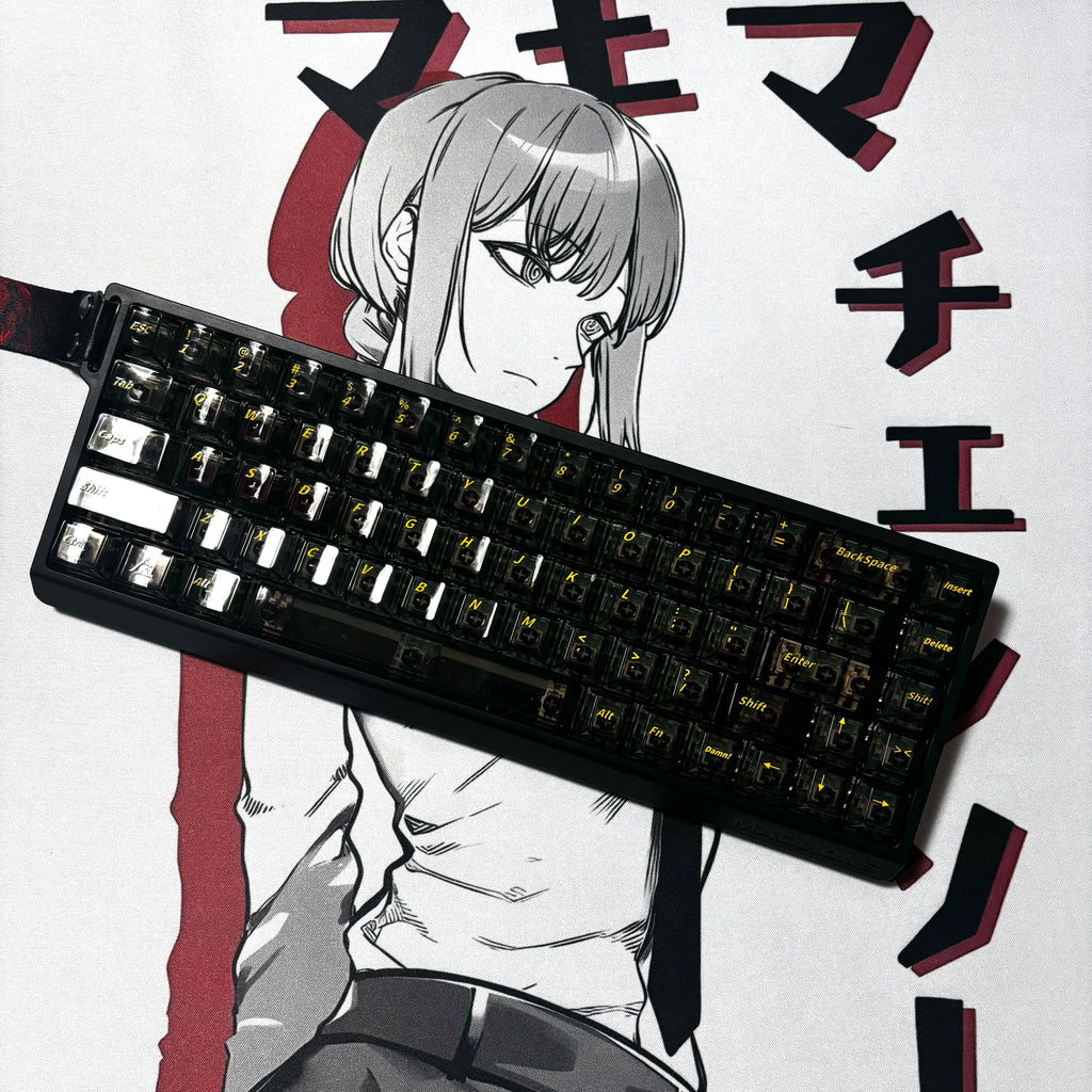 Obsidian Stone Ice Crystal Translucent Keycaps (PC OEM Profile)