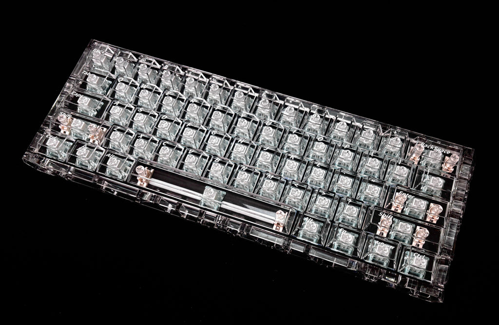 Azure Moon 2.0 Transparent PC Keycap Set – 132 Keys