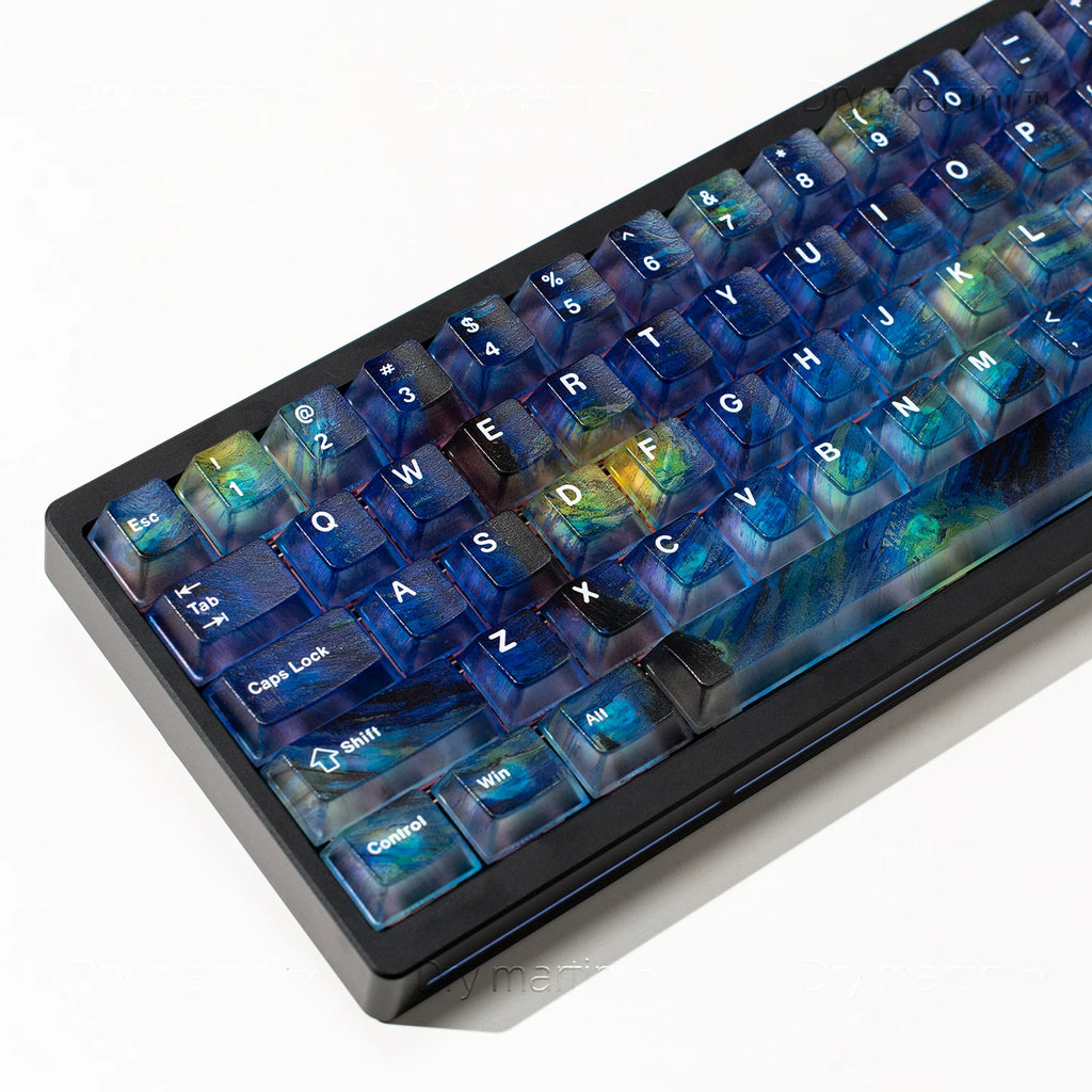 Starry Sky Transparent PC Keycap Set