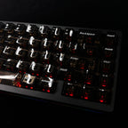 Cloud Mist Stone Transparent PC Keycap Set – 132 Keys