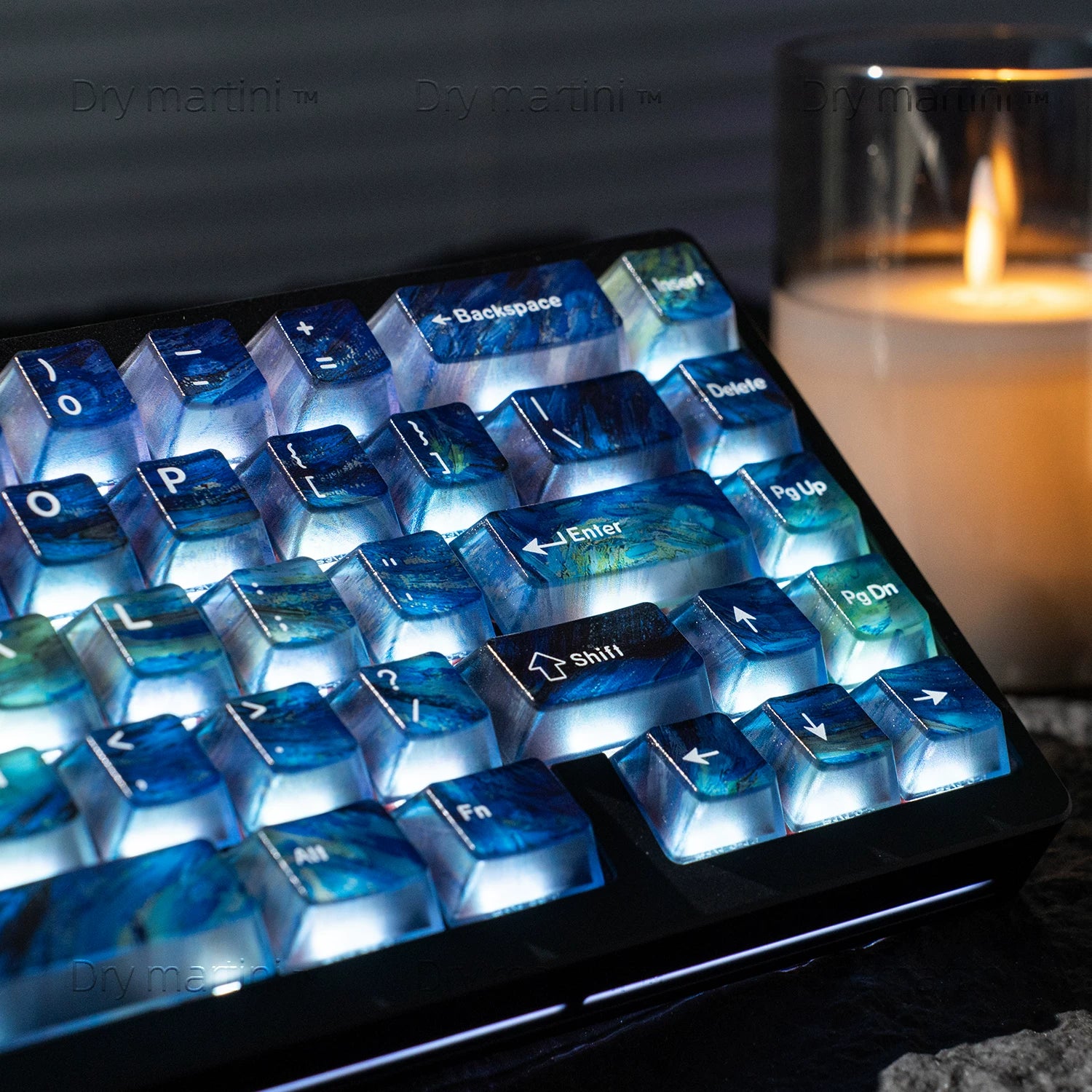 Starry Sky Transparent PC Keycap Set