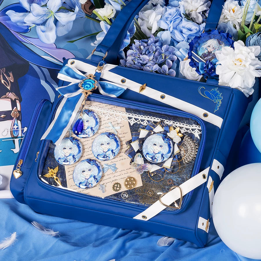 Furina Ita Bag Crossbody – Large Capacity Pin Display Itabag (With Insert Board)