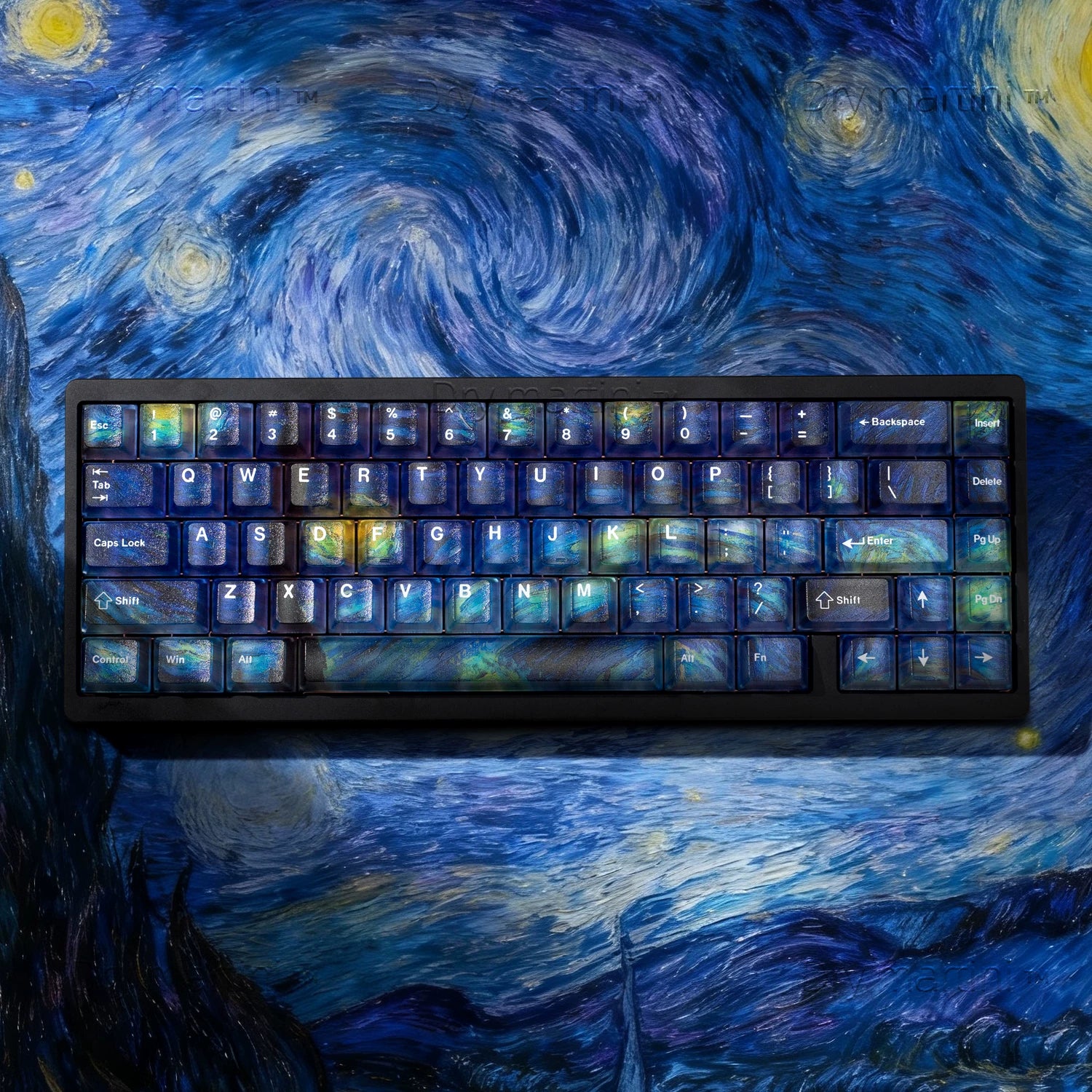 Starry Sky Transparent PC Keycap Set